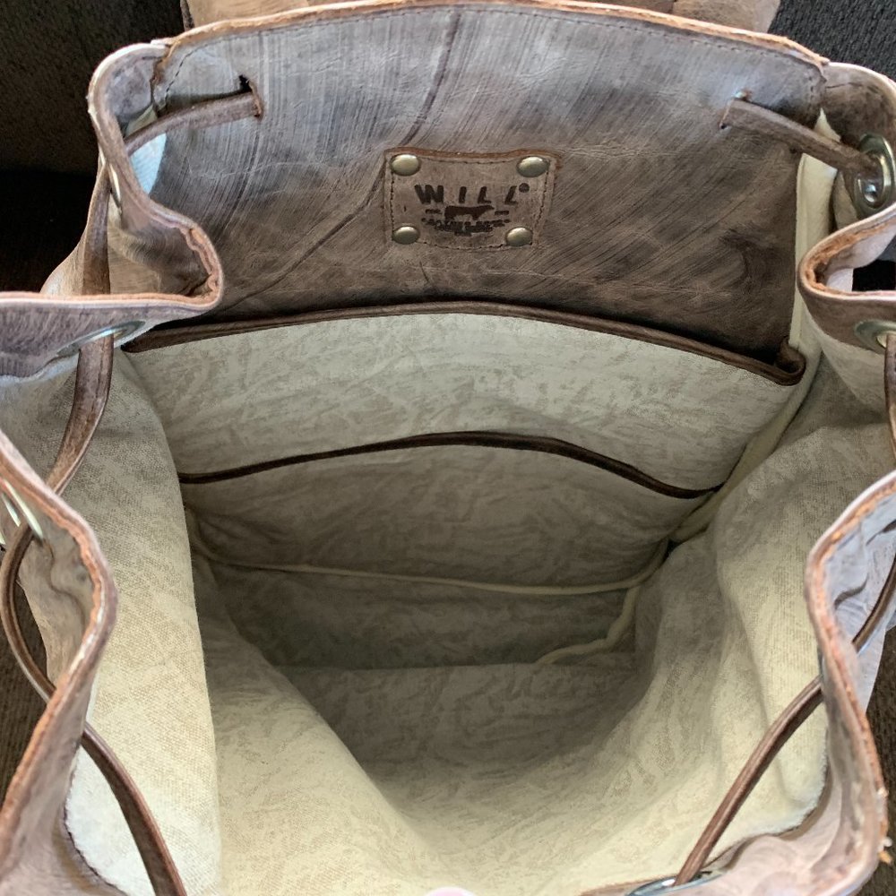 Will Leather Goods Drawstring Bomber Backpack - image 3